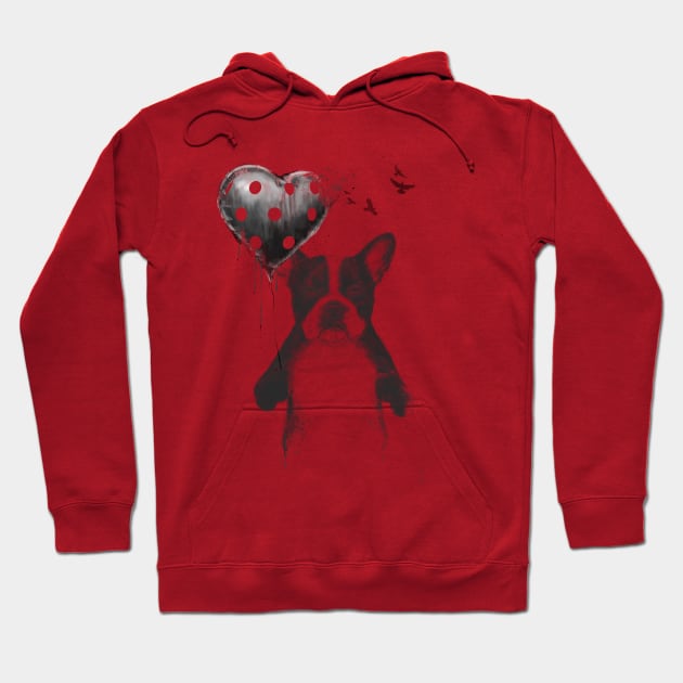 My heart goes boom Hoodie by soltib